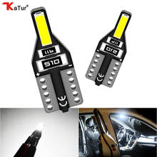 2 шт., Автомобильные светодиодные лампы T10 W5W 7020 SMD 168 194, 12 В 2024 - купить недорого