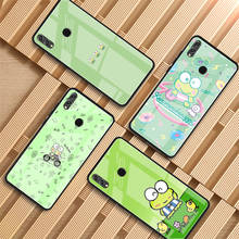 Чехол для телефона Keroppi из закаленного стекла для Huawei P20 P30 P40 P40 Lite Pro Psmart Mate 20 30, защитный чехол 2024 - купить недорого