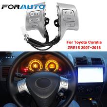Interruptor de áudio para toyota corolla zre15, acessórios de carro para controle do volante 2013-2017, bluetooth de substituição 2024 - compre barato