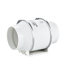 Воздуходувка 4 дюйма, вентиляционный усилитель для труб, экстрактор выхлопного воздуха для кухни, ванной комнаты, Встроенный Настенный Вентилятор 2024 - купить недорого