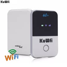 KuWFi 150Mbps 4G Wifi Router Car Mobile Wifi Hotspot Wireless Unlocked Router With Sim Card Slot Up to 10 Wi-Fi User Accesses 2024 - buy cheap