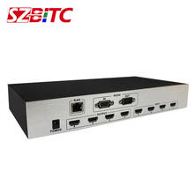 Switcher video da matriz 4x4 de szbitc 4k de szbitc hdmi 4 em 4 para fora o controle video do controlador edid rj45 rs232 com controle remoto 2024 - compre barato