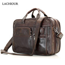 Large Genuine Leather Handbag Totes Men's  Fashion Office Laptop Bag Men's Ducuments A4 Cowhide Messenger Shoulder Bag Male 2024 - buy cheap