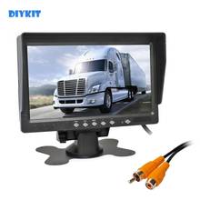 DIYKIT AHD 800x480 7" IPS LCD Car Monitor Rear View Monitor Max Support 1080P AHD Camera 2 Video Input 2024 - buy cheap