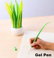 Caneta gel extragrande com grama verde, canetas para escritório e escola papelaria escolar e para estudantes envio grátis 2024 - compre barato