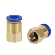 Pneumatic Quick Connector Air Fitting PCF For 4 6 8 10 12mm Hose Tube Pipe To 1/8" 3/8" 1/2" 1/4" BSP Female Thread Brass 2024 - buy cheap