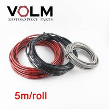 5m/lot AN3 Motorcycle braided Stainless Steel nylon BRAKE LINE HOSE FLUID HYDRAULIC Precise hose Gas Oil Fuel Line Hose 2024 - buy cheap