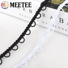 Meetee 1cm U-Wave Lace Trim Ribbon Black White Centipede Braided Lace Band Curved Edge DIY Sewing Clothing Accessories 2024 - buy cheap