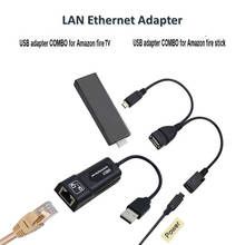 Ethernet de AMAZON GEN para LAN FIRE o 3 2, dispositivo de TV STICK o adaptador con Cable de conexión USB de vídeo, más nuevo para 2 2024 - compra barato