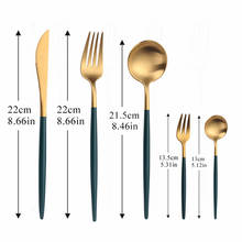 Complete Dinnerware Spoon Fork Knife Set Stainless Steel Cutlery Gold Forks Knives Spoons Silverware Reusable Gold Cutlery Set 2024 - buy cheap