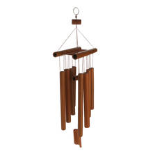 Balsa de bambú de 8 tubos, carillón de viento móvil, campana de iglesia, decoración colgante 2024 - compra barato