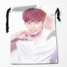 New Arrival Lee Jong Suk Drawstring Bags Print 18X22CM Soft Satin Fabric Resuable Storage Storage Clothes Bag Shoes Bags 2024 - buy cheap