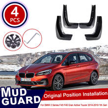 For BMW 2 Series F45 F46 Gran Active Tourer 2014~2019 Car Mud Flaps Front Rear Mudguard Splash Guards Fender Mudflaps Flap 2015 2024 - buy cheap