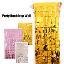 QIFU Gold Foil Fringe Table Skirt Metallic Tinsel Curtain Silver Tassel Garlands Rustic Wedding Decoration Birthday Party Decor 2024 - buy cheap