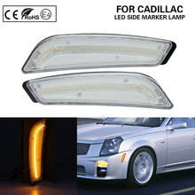 Clear Front Bumper LED Side Marker Lights turn signal lamp for Cadillac CTS CTS V 2003-2007 2024 - buy cheap