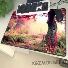 XGZ Promotional Landscape Large Size Mouse Pad Black Lock Edge Nature Park Computer Desk Mat Comfort Rubber Non-slip Art Japan 2024 - buy cheap