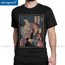 Bassistente camiseta masculina samurai, camisetas de metal, brinquedo japonês, hipster, com gola redonda, para presente, roupas 2024 - compre barato