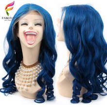 Peluca de cabello humano liso de 13x4 para mujer, frontal de encaje postizo, pelo brasileño Remy con malla frontal prearrancado, Color azul 2024 - compra barato