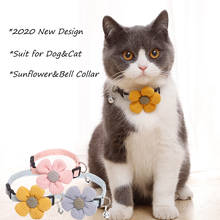 Collar con forma de flor Para gato, accesorio ajustable con campana, liberación rápida, Para Gatos y perros pequeños 2024 - compra barato