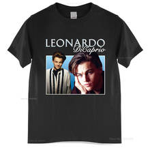 Мужская Винтажная Футболка Leonardo Dicaprio Titanic 90s, черная хлопковая футболка унисекс, летняя модная футболка европейского размера 2024 - купить недорого