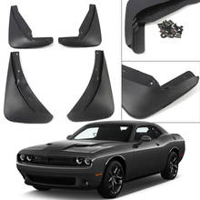 Guardabarros delanteros y traseros para Dodge Challenger 2015, 2016, 2017, 2018, accesorios, protectores de salpicaduras de plástico moldeados, guardabarros de barro 2024 - compra barato