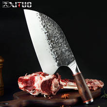 Xituo faca de chef serbio forjada, faca para corte de carne, de açougueiro para cozinha vegetal, ferramenta de cozinha, facas de casa 2024 - compre barato