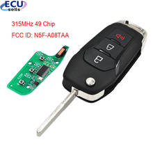 3 Flip botón remoto de la llave de entrada sin llave Fob 315MHz para Ford fusión 2013-2015 FCC ID: N5F-A08TAA HU101 49 Chip : Hitagpro 2024 - compra barato