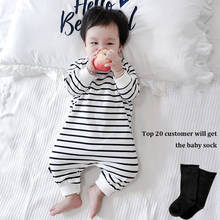 Newborn Baby Girls Boys Cotton Rompers Autumn Spring Children Toddler Striped Jumpsuit outfit Soft Baby Long Sleeves Clothes 2024 - buy cheap