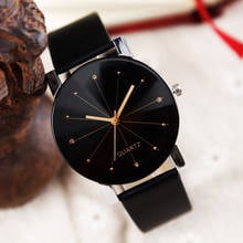Women Watches Black Stainless Steel Leather Strap Analog Quartz Ladies Wrist Watches Casual Women Watch Gift Clock reloj mujer 2024 - buy cheap