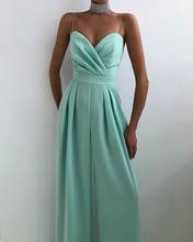 Vavcy 2021 summer green elegant off the shoulder wide leg jumpsuit set 2024 - buy cheap