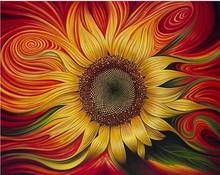GATYZTORY DIY Diamond Painting Sunflower Abstract Full Square Drill Diamond Embroidery Home Decor Gift Mosaic Cross Stitch 2024 - buy cheap