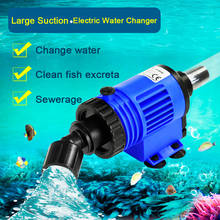 Bomba cambiadora de agua automática para pecera, limpiador de grava para acuario, heces de pescado, sifón, aspiradora, limpiador con manta de manguera, 220V-240V 2024 - compra barato