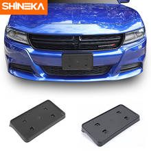SHINEKA-parachoques delantero de coche, placa de matrícula, relocalizador de marco Base, soporte de placa de registro, accesorios para Dodge Charger 2015 + 2024 - compra barato