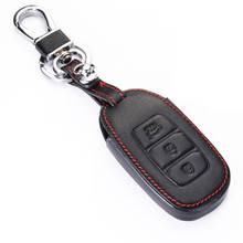 Genuine Leather Car Key Case For Hyundai Accent Santa Fe TM 2019 I30 2018 Solaris Elantra Grandeur Keychain Holder Protector 2024 - buy cheap