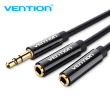 Vention Headphone Splitter Cable 3.5 Y Audio Jack Splitter Extension Cable 3.5mm Male to 2 Port 3.5mm Female AUX 3.5 Jack Cable 2024 - buy cheap