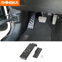 Pedal shineka para jeep wrangler jl 2018, pedaleira de metal preto com descanso para os pés, placa decorativa, molduras interiores 2024 - compre barato