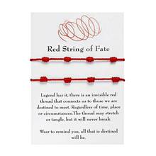 2Pcs 7 Knots Red String Bracelet For Good Luck Amulet For Success And Prosperity Friendship Bracelet 2024 - buy cheap