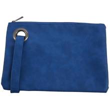 Fashion Solid Women's Clutch Bag Leather Bag Women Envelope Bag Clutch Evening Bag Female Clutches Handbag #2 (Blue) 2024 - buy cheap