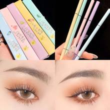 slim eyebrow pencil with brush brown coffee color long lasting waterproof cute yellow blue appearance eyebrow pen 2024 - buy cheap