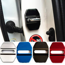 For Mercedes-AMG Door Lock Protective Cover Stainless Steel Door Lock Cap Door lock cover Car styling 4PCS 2024 - buy cheap