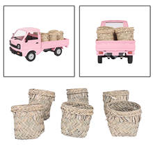 6x 1:16 Straw Baskets Mini Figure for 1/10 WPL D12 RC Car Decor Accessory 2024 - buy cheap