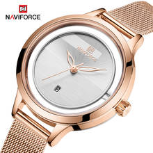 NAVIFORCE New Fashion Women Watches Luxury Rosegold Quartz Ladies Watches Relogio Feminino Mesh Band Wristwatches Reloj Mujer 2024 - buy cheap