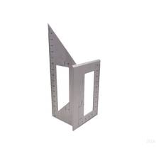 Высококачественная деревянная квадратная многофункциональная линейка из алюминиевого сплава 45 90 градусный Калибр Деревообработка 2024 - купить недорого