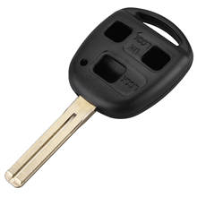 3 botões de escudo chave remoto automático lâmina curta apto para lexus sc430 gx470 rx350 rx400h es330 gs300 gs430 ls430 substituição chave escudo 2024 - compre barato