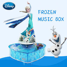 Disney-rompecabezas 3D de Frozen Aisha, caja de música de princesa, bricolaje, caja de música, juguete para niños 2024 - compra barato