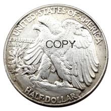 США набор (1916-1947)-S 21 шт, идущая Свобода Половина доллара посеребренные копии монет 2024 - купить недорого