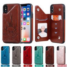 Flip Leather Case For iPhone XR X XS 11 12 13 Pro Max Wallet Multi Card Holder Back Cover For iPhone SE 2020 8 7 6 6S Plus Coque 2024 - buy cheap