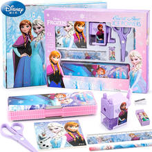 Conjunto de papelería de dibujos animados de Disney, Set de 7 piezas de papelería, combinación de suministros escolares, regalo 2024 - compra barato