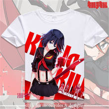 Fantasia de cosplay de ryuko, matoi satsuki kiryuin, camiseta de manga curta para adultos e crianças 2024 - compre barato