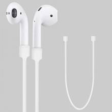 Анти-потерянный силиконовые наушники веревочки держатель зарядный кабель для Apple Iphone X 8 7 AirPods беспроводные Bluetooth наушники шейный ремешок шнура 2024 - купить недорого
